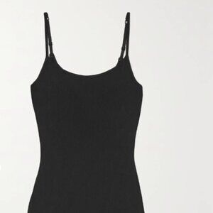 skims soft lounge slip dress short onyx S